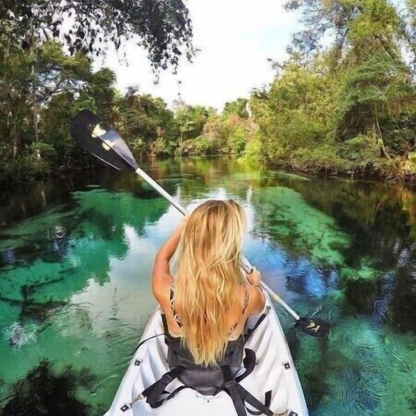 Rainbow river is a beautifully clear 5 mile long spring fed wonder.