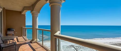 View from balcony toward the Gulf