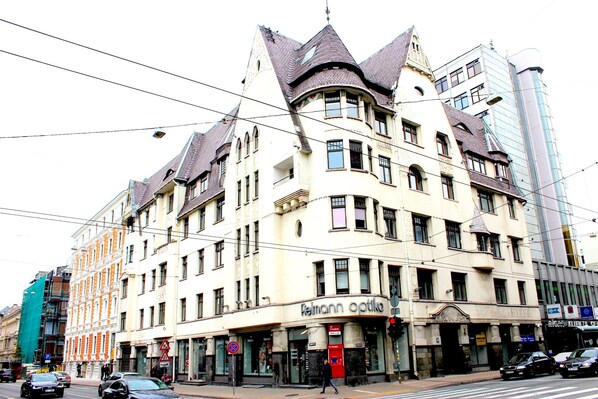Overnatningsstedets facade