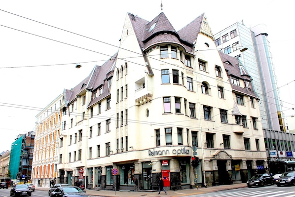 Overnatningsstedets facade