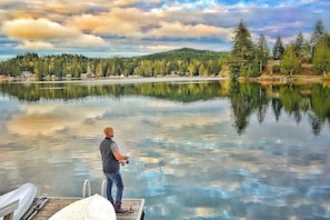 Fishing from the dock
