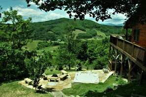 Amazing long range views while enjoying the hot tub or fire pit