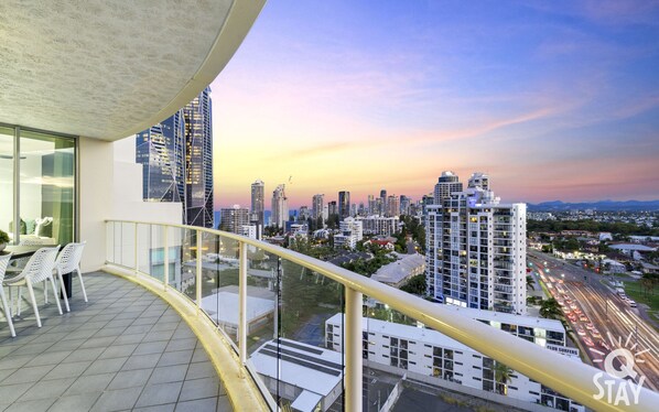 Balcony with the iconic views of The Gold Coast