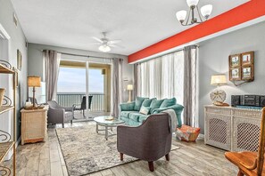 Living room w/ ocean view