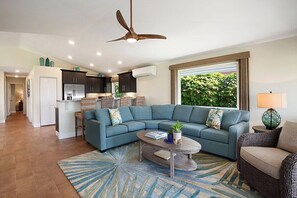 Poipu Beach Hale Living Area and Kitchen