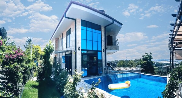 property building and pool