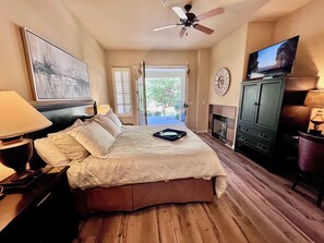 Room opens to a magnificent Mountain View