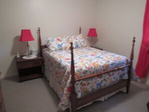 Double Bed with Chest and Dresser.