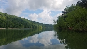 Cumberland River from the water behind the house  (not taken from the house) 