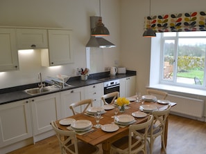 Kitchen with dining area | Croft Cottage, Burradon, near Rothbury