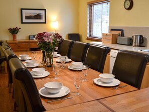 Dining area | Woodland Lodge, Boat of Garten, near Aviemore