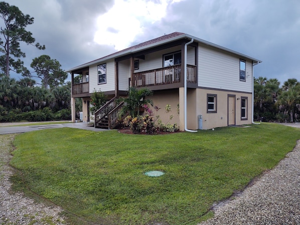 First floor right side of house