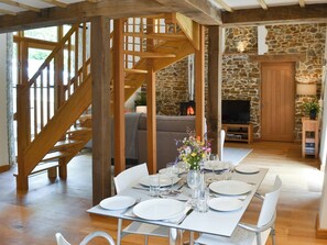 Convenient dining area | The Horse Gin - Higher Blagrove Farm Cottages, East Worlington, near South Molton