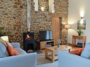 Stylish living area | The Horse Gin - Higher Blagrove Farm Cottages, East Worlington, near South Molton