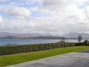Stunning views from the patio | Eilean View (Island View), Inverasdale by Poolewe, near Achnasheen