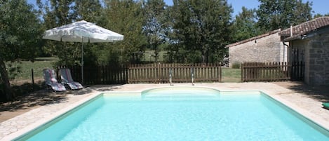 Heated private pool