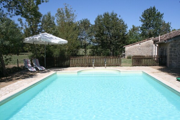 Heated private pool