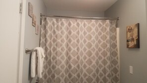 bathroom newly painted with granite countertop