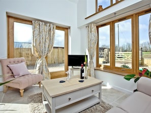 Open plan living space | The Stables - Cleve Farm Retreats, Churchstanton, near Taunton