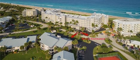 Just a few steps from the beach. IRP beach entrance right across the street.