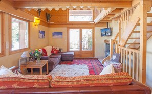 French Mountain Chalet. Living Area.