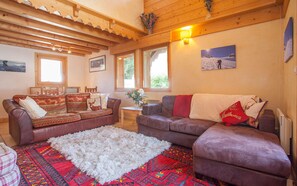 French Mountain Chalet. Living area.