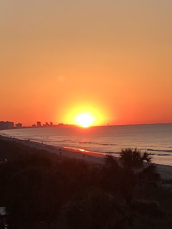 Sunrise view from the balcony