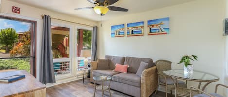 Living Area with Cable TV