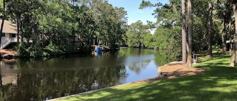 View of the lagoon from the back deck