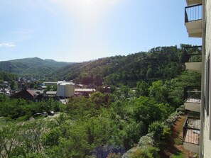 Blick von der Unterkunft