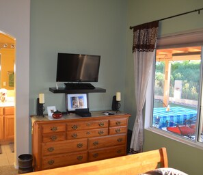 TV in Africa room. Home theater as well in this room