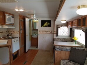 Kitchen & seating area
