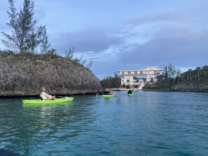 Sky Cove is a private beachfront estate on the calm Caribbean side of Eleuthera, near famous Ten Bay Beach.