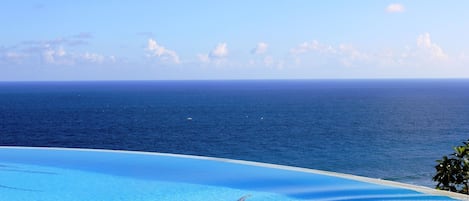 World famous view from infinity pool at one of the Resort's restaurants