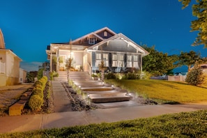 Front entrance at night
