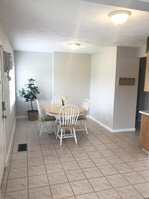 Bright dining area