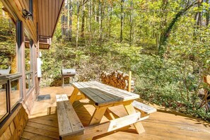 屋外ダイニングエリア