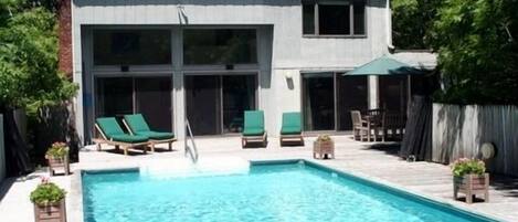 Enjoy the beautiful heated pool