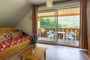 Take in the fresh mountain air from your private balcony/terrace.