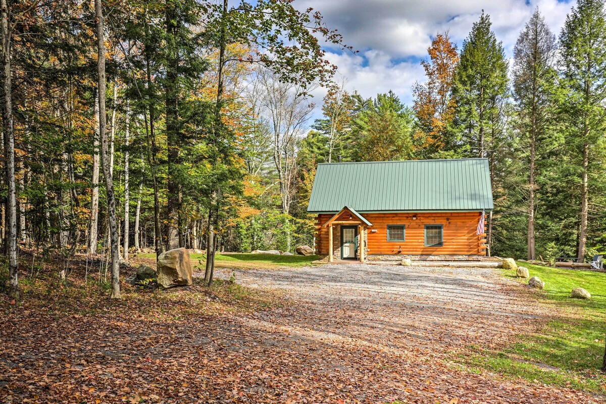 Adirondack Waterfalls Cabin on River/ Spectacular View/ Natural Swimming Pool.