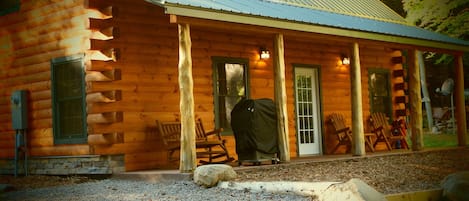 Porch overlooking Otter Creek Falls.