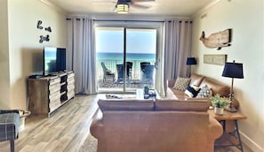 View of the ocean from every portion of the condo living space