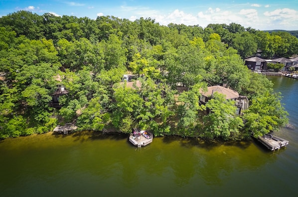 Built in Trees WHAT A neat PLACE
swim/Fish  off your private Martini deck
watch 