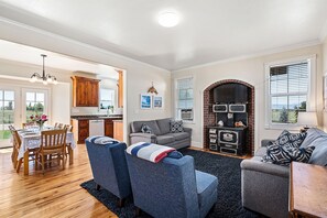 Main floor living and dining rooms