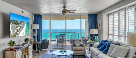 Enjoy breathtaking unobstructed panoramic views of the sparkling Emerald Gulf!