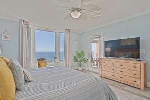 Gulf front master bedroom