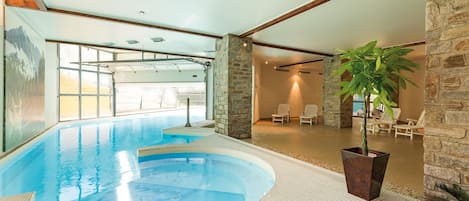 After a day on the mountain, take a dip in the indoor swimming pool.