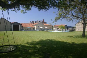 Communal gardens with swings