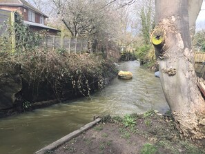 River in back garden