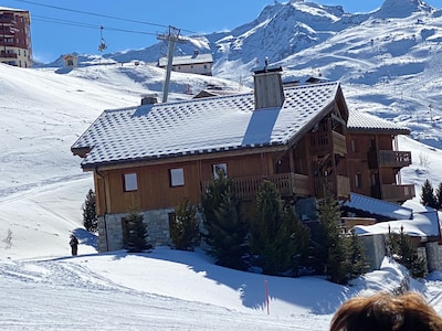 Apartment on the piste, sleeps 7, La Sapinière 